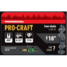 Ланцюг для ланцюгової пили Procraft L-325/72