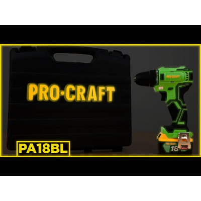 Безщітковий акумуляторний шуруповерт Procraft PA18BL