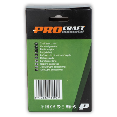 Ланцюг до ланцюгової пилці Procraft, 57 зв. крок 3/8 "Lp, ширина 0,050", коло