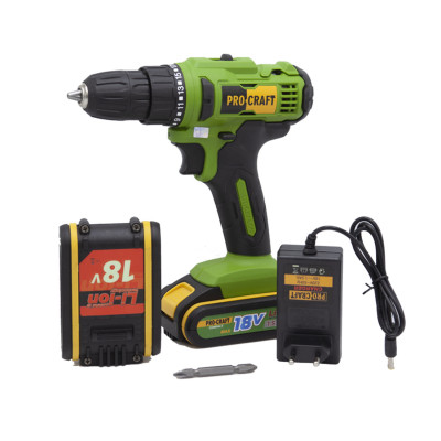 Шуруповерт Procraft PA18C COMPACT + КШМ Procraft PW1100ES 125 мм