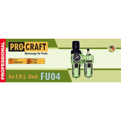 Блок підготовки повітря 1/4" Procraft FU04