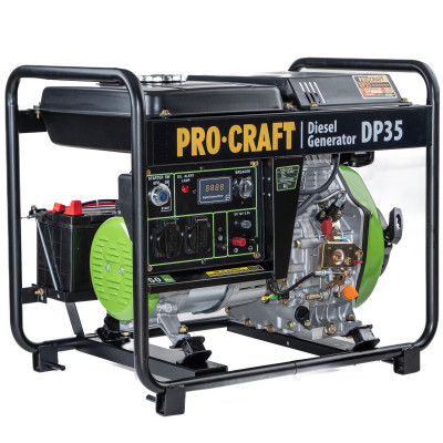 Генератор дизельний PROCRAFT DP35 + Олива PROCRAFT 4T DIESEL 1.4л