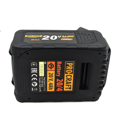 Шуруповерт Procraft PA18BL extra(1 акб) + КШМ PGA20(без акб) + Перфортатор PHA20 + Battery20/4 + сумка BG400