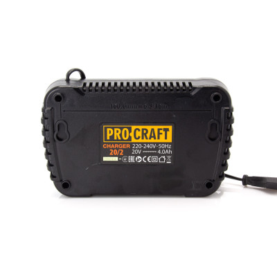 Акумуляторна пила Procraft PCA40/2 + 2 акб 8Аг + ЗП charger20/2 + Олива для ланцюга 1л