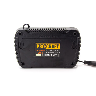 Акумуляторна газонокосарка Procraft PLM20 + 2 акб 4Аг + ЗП charger20/2