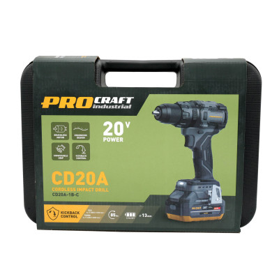 Шуруповерт Procraft industrial CD20A (з 1 акб та зп)