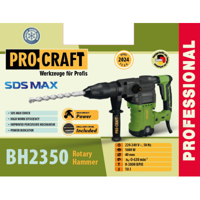 Перфоратор Procraft BH2350 SDS MAX Universal