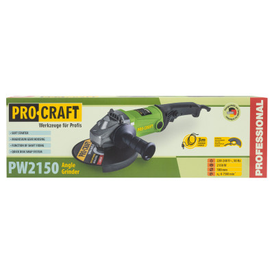 Кутошліфувальна машина Procraft PW2150 180 мм Кутошліфувальна машина Procraft PW2150 180 мм