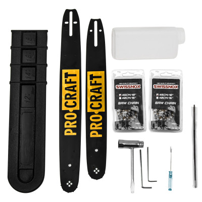 Бензопила Procraft K450 (Шина+ланцюг 45, шина+ланцюг 40)