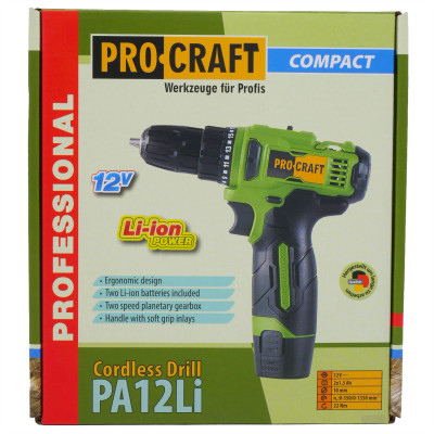 Шуруповерт Procraft PA12Li COMPACT