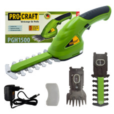 Підрізувач трави та кущоріз акумуляторний Procraft PGH1500