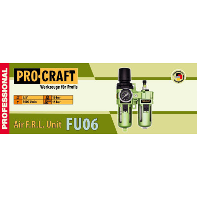 Блок підготовки повітря 3/8" Procraft FU06