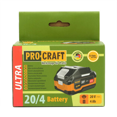 Акумуляторна батарея Procraft Battery20/4 Ultra (20В, 4Аг)
