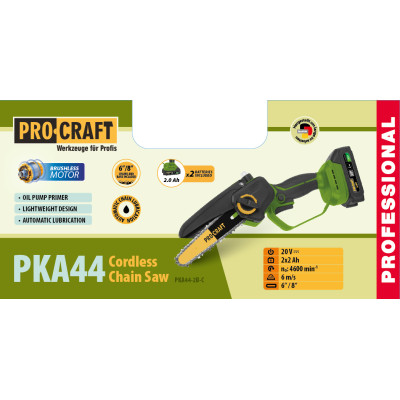 Акумуляторна міні пила Procraft PKA44 (2 акб) Кейс