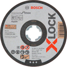 Відрізний диск Bosch X-LOCK Standard for Inox 125x1x22.23