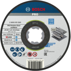 Отрезной диск Bosch X-LOCK Standard for Inox 125x1.6x22.23