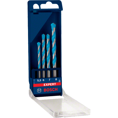 Набір універсальних свердел BOSCH EXPERT MultiConstruction CYL-9, 5,5/6/7/8 мм, 4 шт. (2608900650)