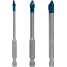 Набір свердел BOSCH EXPERT Hard Ceramic HEX-9, 5x90; 6x90; 8x90мм, 3 шт. (2608900595)