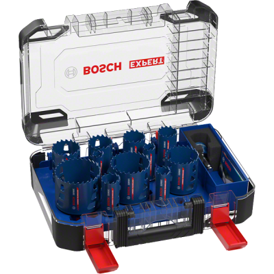 Набір коронок EXPERT Multi Material в пластиковом кейсі, 20/22/25/32/35/40/44/51/60/68/76 мм, BOSCH (2608900448)