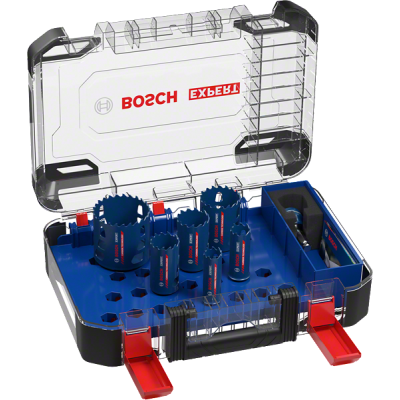 Набір коронок EXPERT Multi Material в пластиковом кейсі, 22/25/35/40/51/68 мм, BOSCH (2608900446)