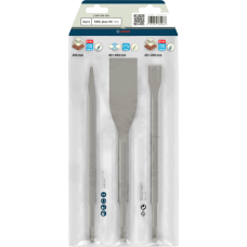 Набір зубил Bosch PRO SDS plus-5C, списоподібне 250, для плитки 40 x 260, лопаткове 20 x 250 мм, 3 шт. (2607019159)