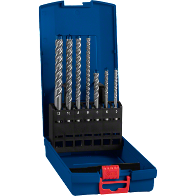 Набір бурів Bosch EXPERT SDS plus-7X, 5/6/6/8/8/10/12 мм, 7 шт. (2608900195)