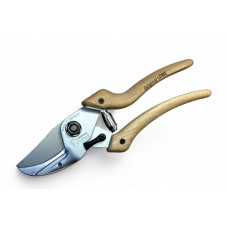 Секатор з ковадлом LOWE N8.107 Natural Series, зріз 24 мм, дерев’яні ручки з гікорі