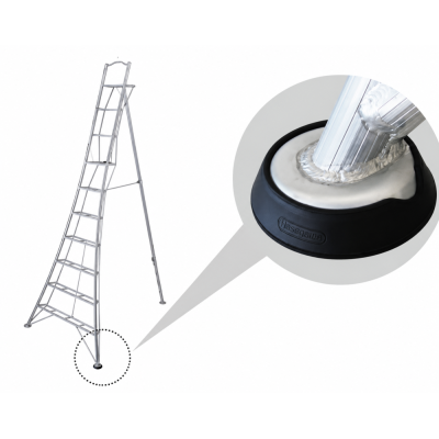 Гумова опора для драбини (Tripod) GSC/GSCS/GSD/GSU, діаметр 10,8 см, вага 0,13 кг,,  HASEGAWA