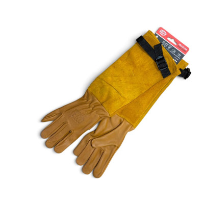 Рукавиці шкіряні подовжені з манжетою FELCO 705S, розмір S/8, коричневіcopy0810234648