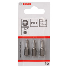 Біта Bosch Extra-Hard PH1 25 мм, 3 шт.
