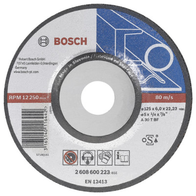 Обдирочный круг по металлу 180x22.23x6 Bosch