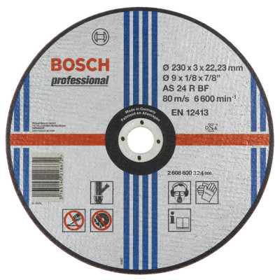 Відрізне коло, пряме, по металу 230x22.23x3 Bosch