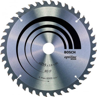 Пильный диск 254x30x40 Bosch