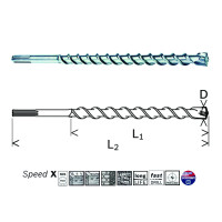 Свердло по бетону Bosch SDS-max 16x1200/1340 SpeedX (2608586755)