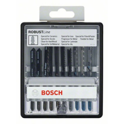 Набір з 10 пиляльних полотен Bosch Robust Line Top Expert (2607010574)