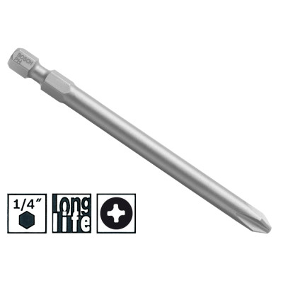 Насадка-біта Bosch Extra Hart PH1 89мм (2607001533)