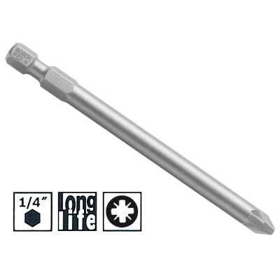 Насадка-біта Bosch Extra Hart PZ2 89мм (2607001583)