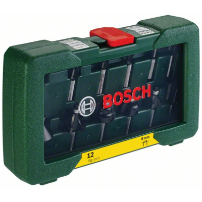 Фрези по дереву набори, Bosch 12 шт (2607019466)