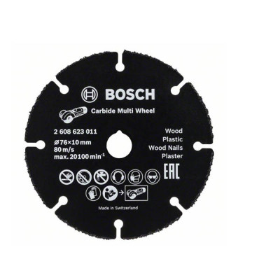 Диск мультифункціональний, Bosch 76х1 мм (2608623011)