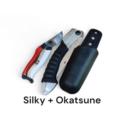 Набір ZaSilky-1 (секатор Okatsune KST 103, розкладна пилка Silky Super Accel 21 та чохла Silky 503-20