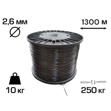 Пластиковий шпалерний дріт (Агрошпалера) Італія 2,6 мм (1300 м)