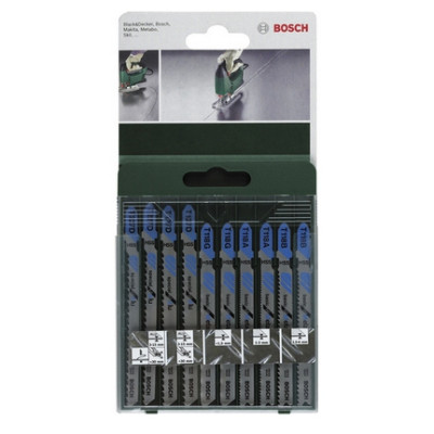 Набір пилок для лобзика Bosch Metal, 10 шт (2609256745)