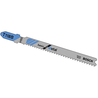 Пилочка для лобзика Bosch Basic for Metal T 118 B, 2 шт (2609256730)