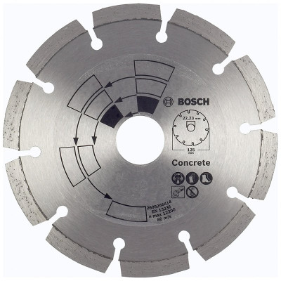 Алмазне відрізне коло Bosch Eco Concrete 125×22,23 мм (2609256414)