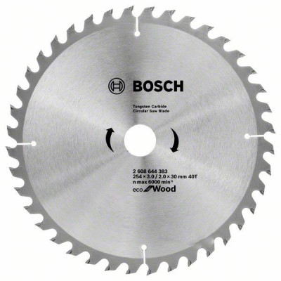 Пильний диск Bosch Eco for Wood 254x3,0x30-40T (2608644383)