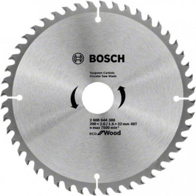 Пильний диск Bosch Eco for Wood 200x2,6x32-48T (2608644380)