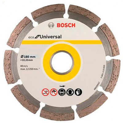 Діамантове коло Bosch ECO Universal 180×22,23 мм, 10 шт (2608615043)