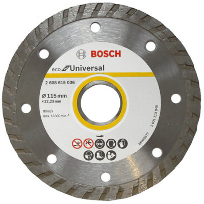 Діамантове коло Bosch ECO Universal Turbo 115×22,23×2 мм (2608615036)