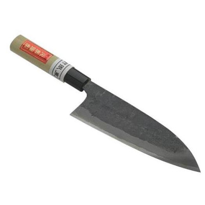 Ніж кухонний Deba 180 мм лезо, Shirogami #1, ручка - магнолія, HRC61, HONMAMON (4580149741133)
