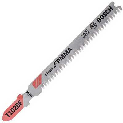 Пилка Bosch по пластику T 102 BF, 1,8×92 мм, 5 шт (2608636781)